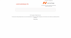Desktop Screenshot of customwebdesign.info